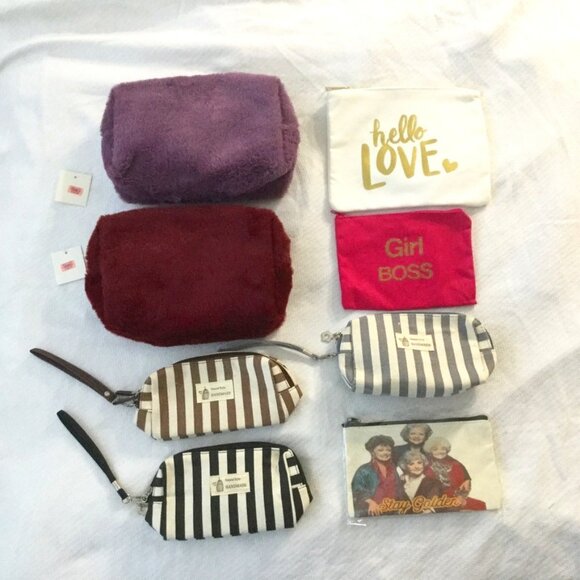 Lot of Cosmetic Bag Bundles - Mixed Wristlet Pouches and Clutches - Picture 1 of 12